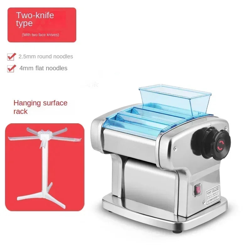 Máquina elétrica de fazer macarrão HAOYUNMA com rolamento multifuncional de inox em design moderno