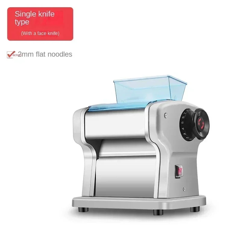 Máquina elétrica de fazer macarrão HAOYUNMA com rolamento multifuncional de inox para preparar massas caseiras