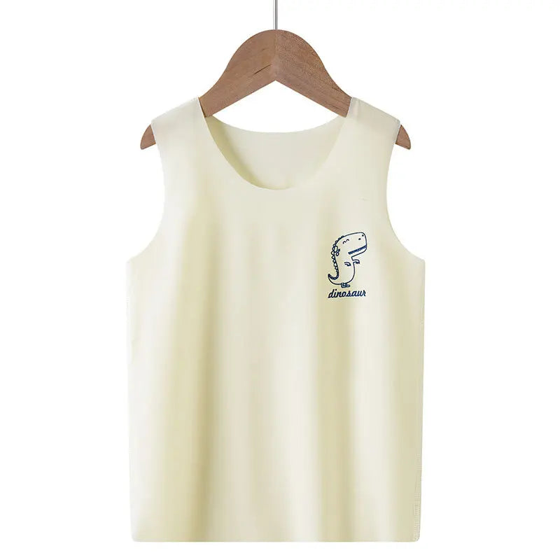 Conjunto YSOYOK camiseta regata amarelo claro com estampa de dinossauro roupa menino com gravata borboleta amarela ideal verão