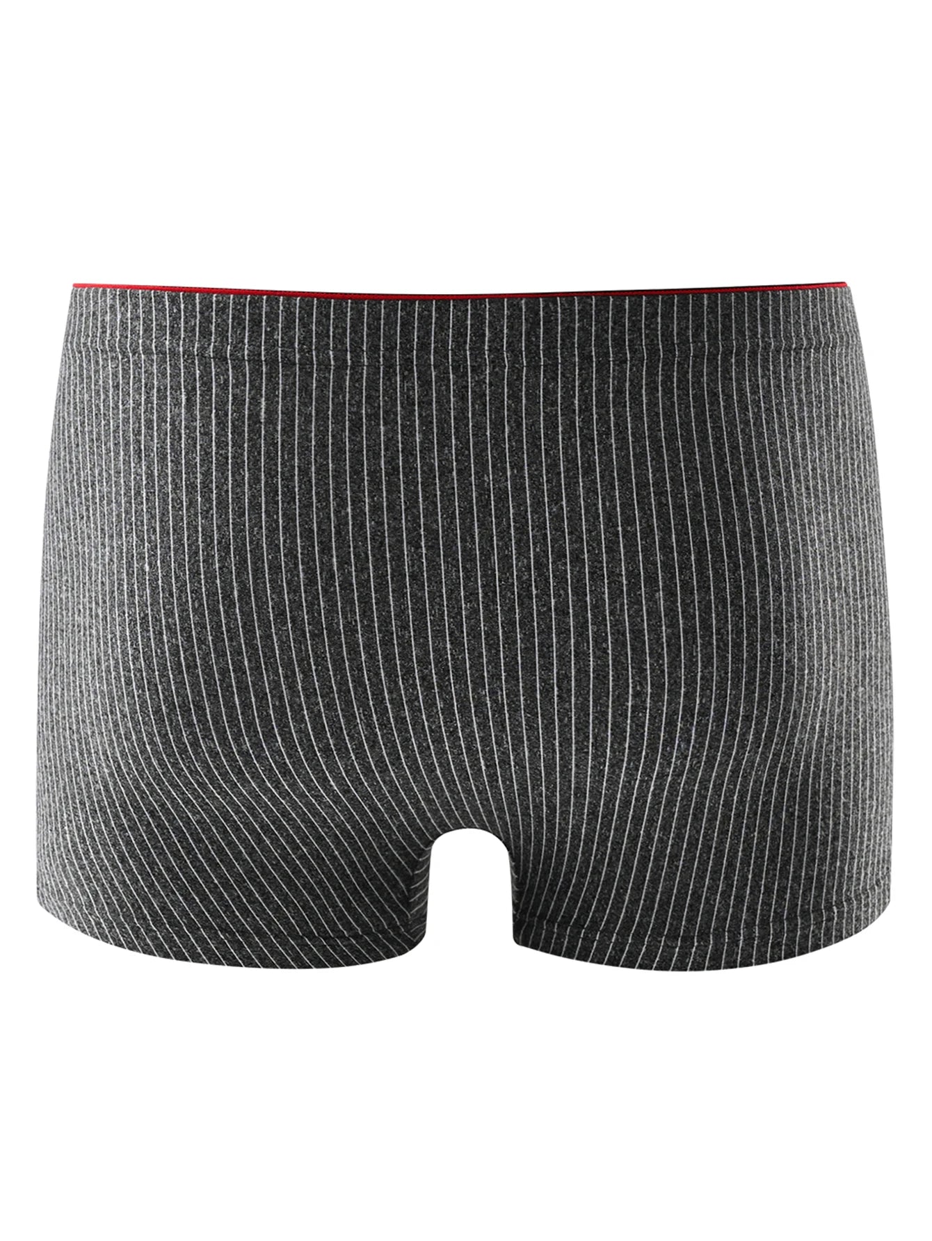 Kit de cuecas masculinas macias em cor cinza com listras para conforto diário