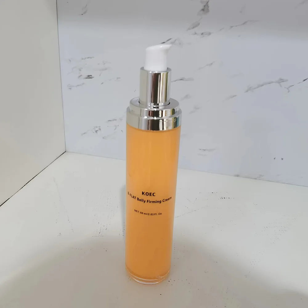 Creme anti estrias BISUTANG para uso na barriga em frasco elegante com bomba dosadora