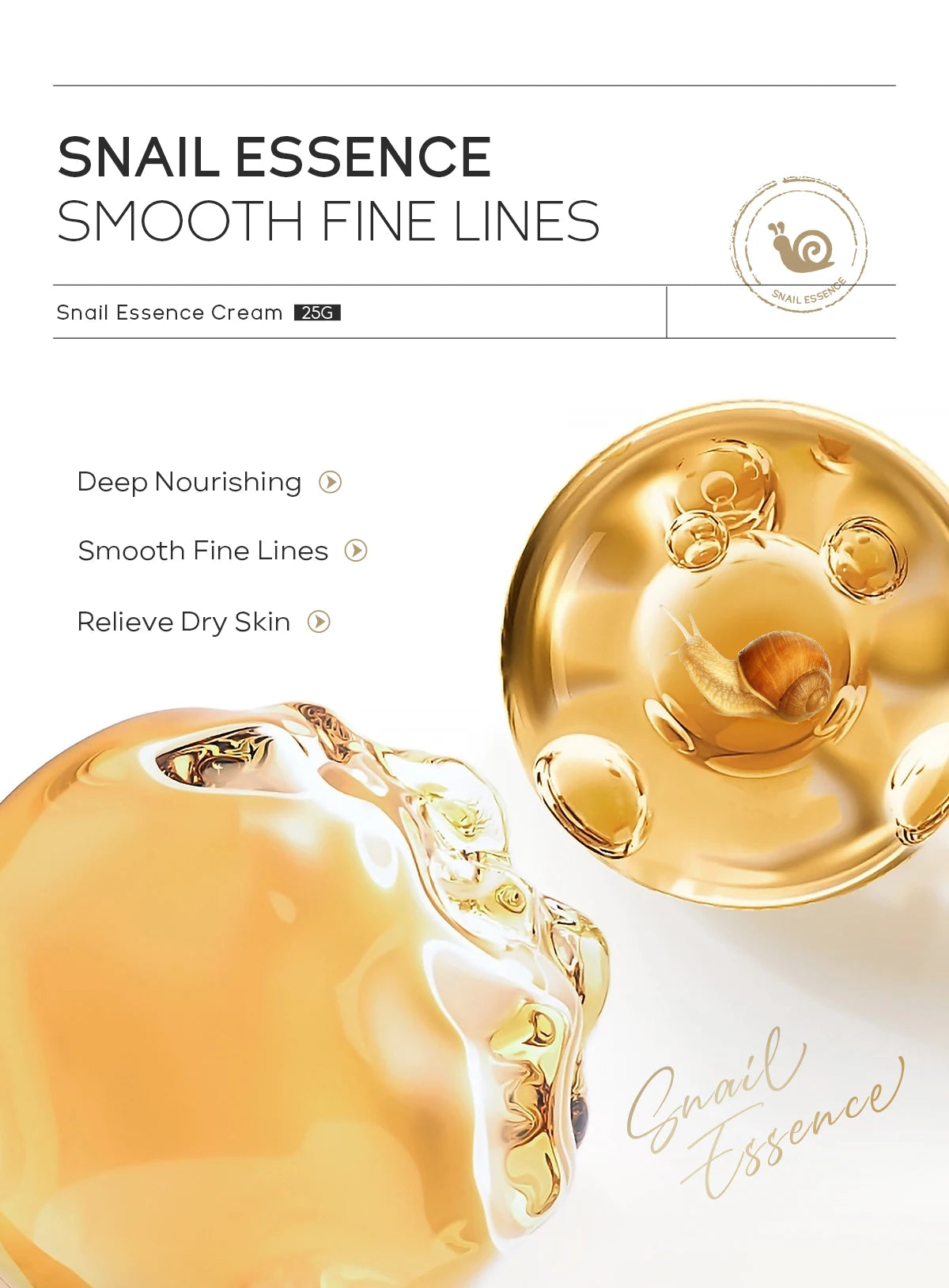 Creme de tratamento facial LAIKOU com essência de caracol para pele danificada, hidratante pele rosto danificada.
