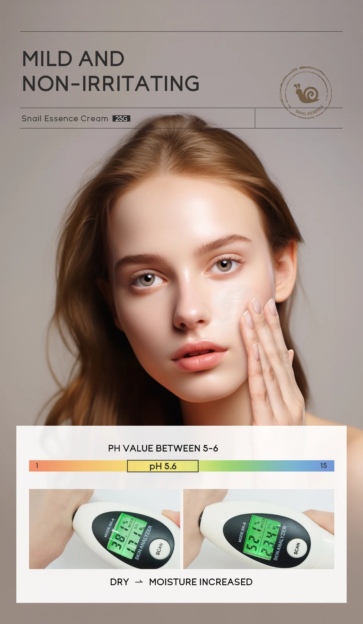 Creme de tratamento da pele facial LAIKOU para pele danificada, ideal como hidratante pele rosto danificada
