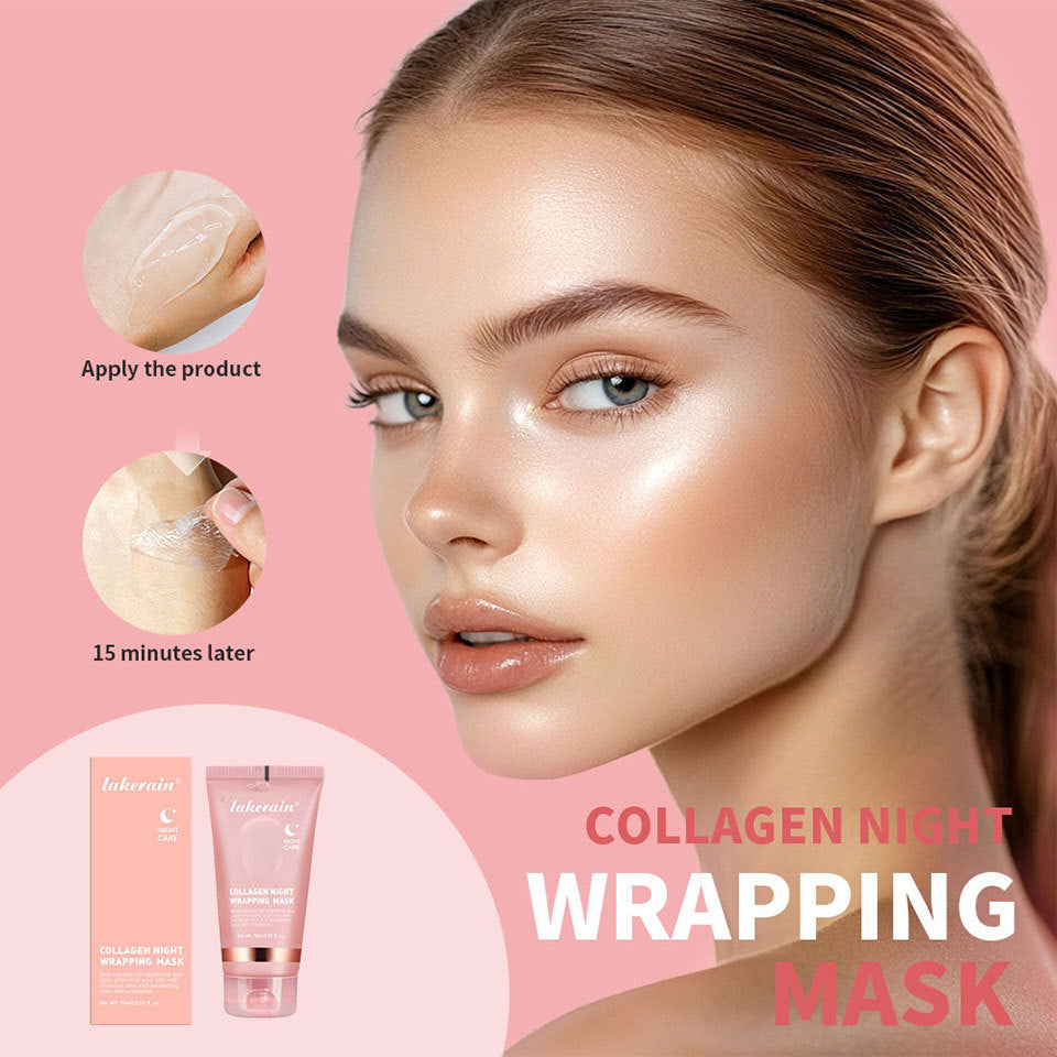 Creme noturno para pele facial com colágeno VERONNI mostrando aplicação e resultados em pele feminina