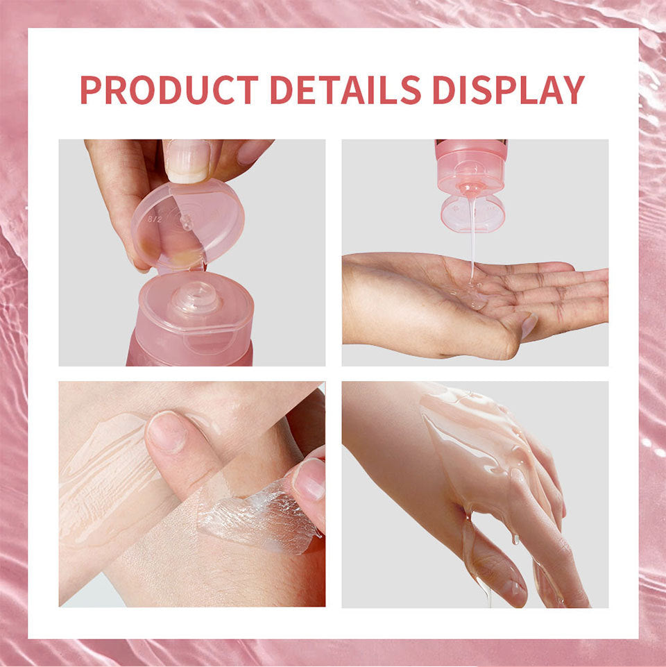 Detalhes do creme noturno para pele facial com colágeno aplicado nas mãos mostrando textura e consistência do produto VERONNI