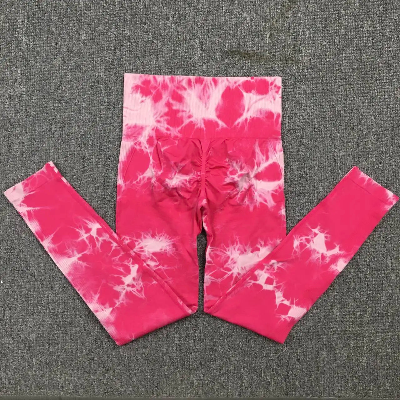 Calça feminina BOTEE SHARK leggings femininas tie dye em rosa com estampa vibrante e design confortável