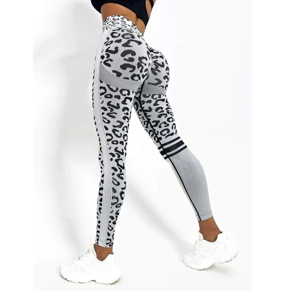 Calça feminina CEODOGG com estampa de onça, ideal para leggings para yoga feminina
