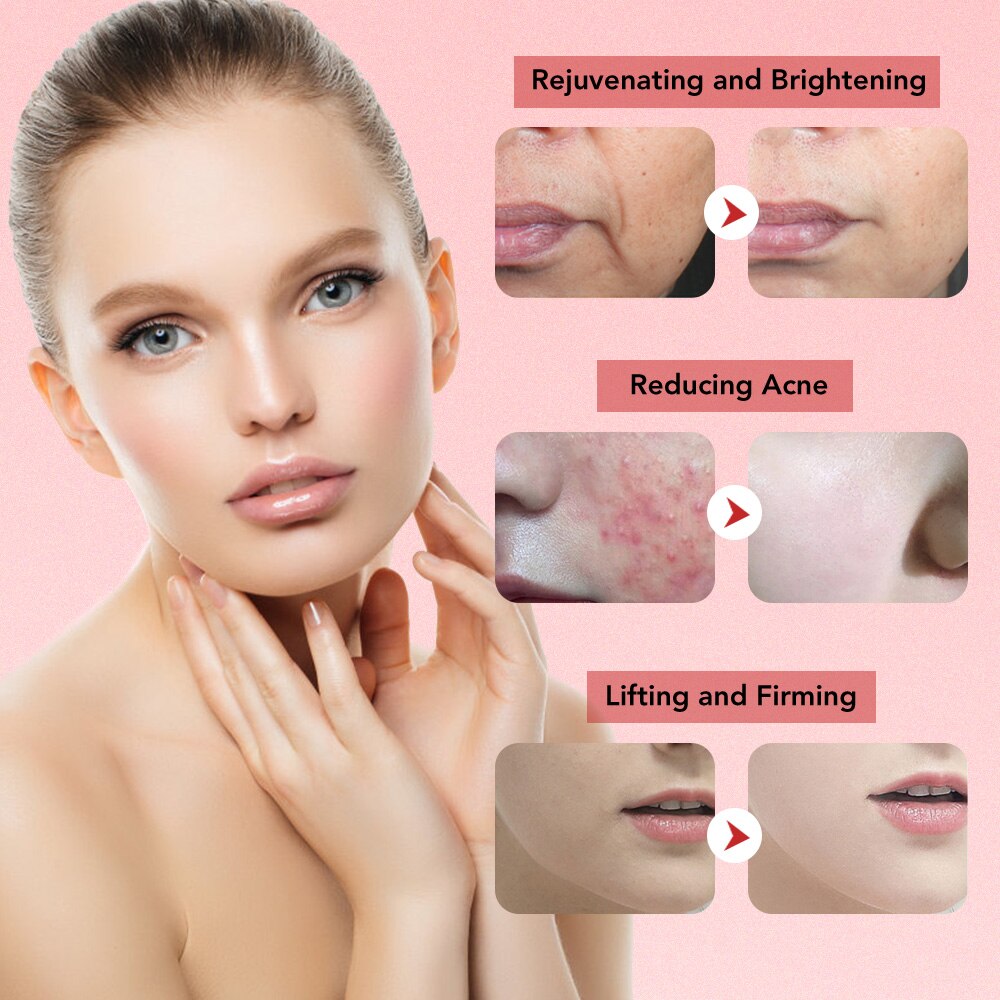 Massageador facial 7 em 1 da LMH com benefícios de rejuvenescimento e redução de acne