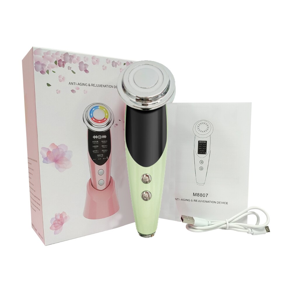 Massageador facial 7 em 1 da LMH, dispositivo anti-envelhecimento com tecnologia de rejuvenescimento