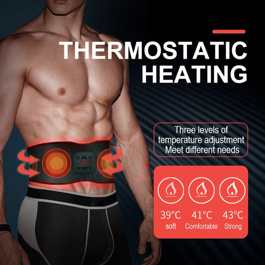 Cinto elétrico de tonificação abdominal BRANGDY com três níveis de aquecimento e massagem e aquecimento abdominal