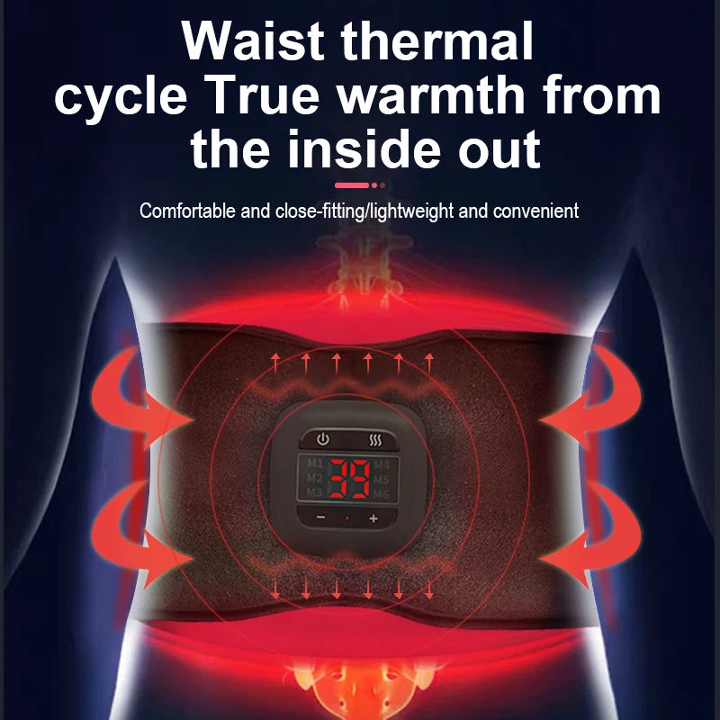 Cinto elétrico de tonificação abdominal BRANGDY com massagem e aquecimento abdominal para conforto e eficácia