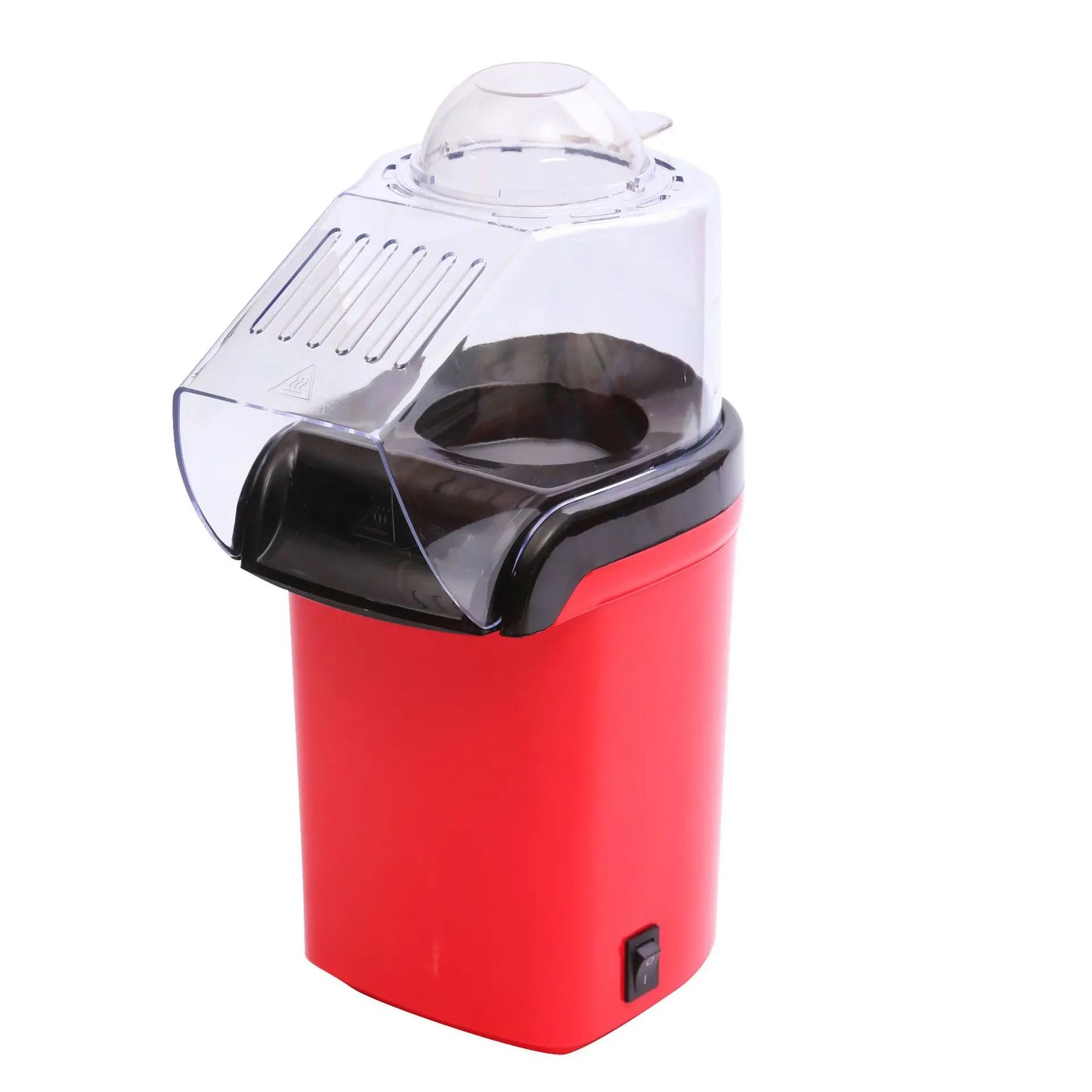 Mini máquina de pipoca automática BALASHOV em vermelho, ideal para fazer pipoca de maneira rápida e prática