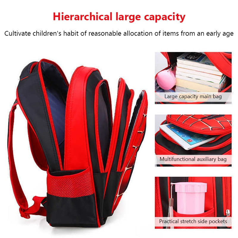 Mochila escolar infantil 3D SIREN HEAD com grande capacidade e bolsos práticos para crianças