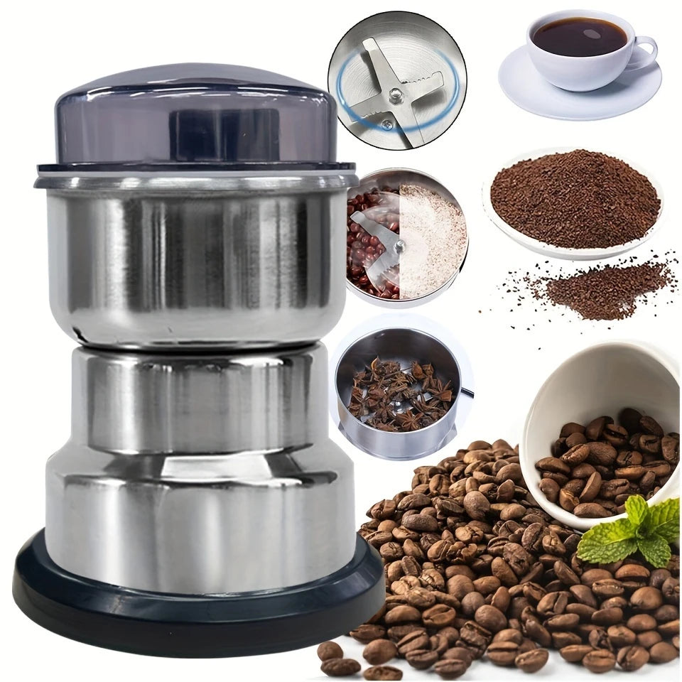 Moedor gourmet 110V da DAFUSHOP em aço inox, ideal para preparar café fresco e saboroso.