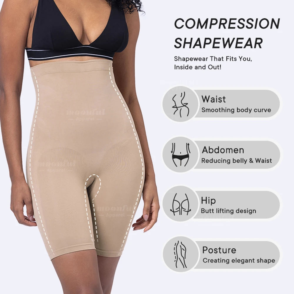 Calcinha modeladora feminina MOONFUL com compressão para modelar cintura e criar curvas elegantes