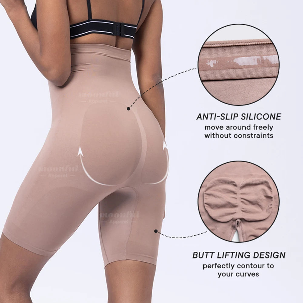 Calcinha modeladora feminina MOONFUL com silicone antideslizante e design que modela o bumbum.