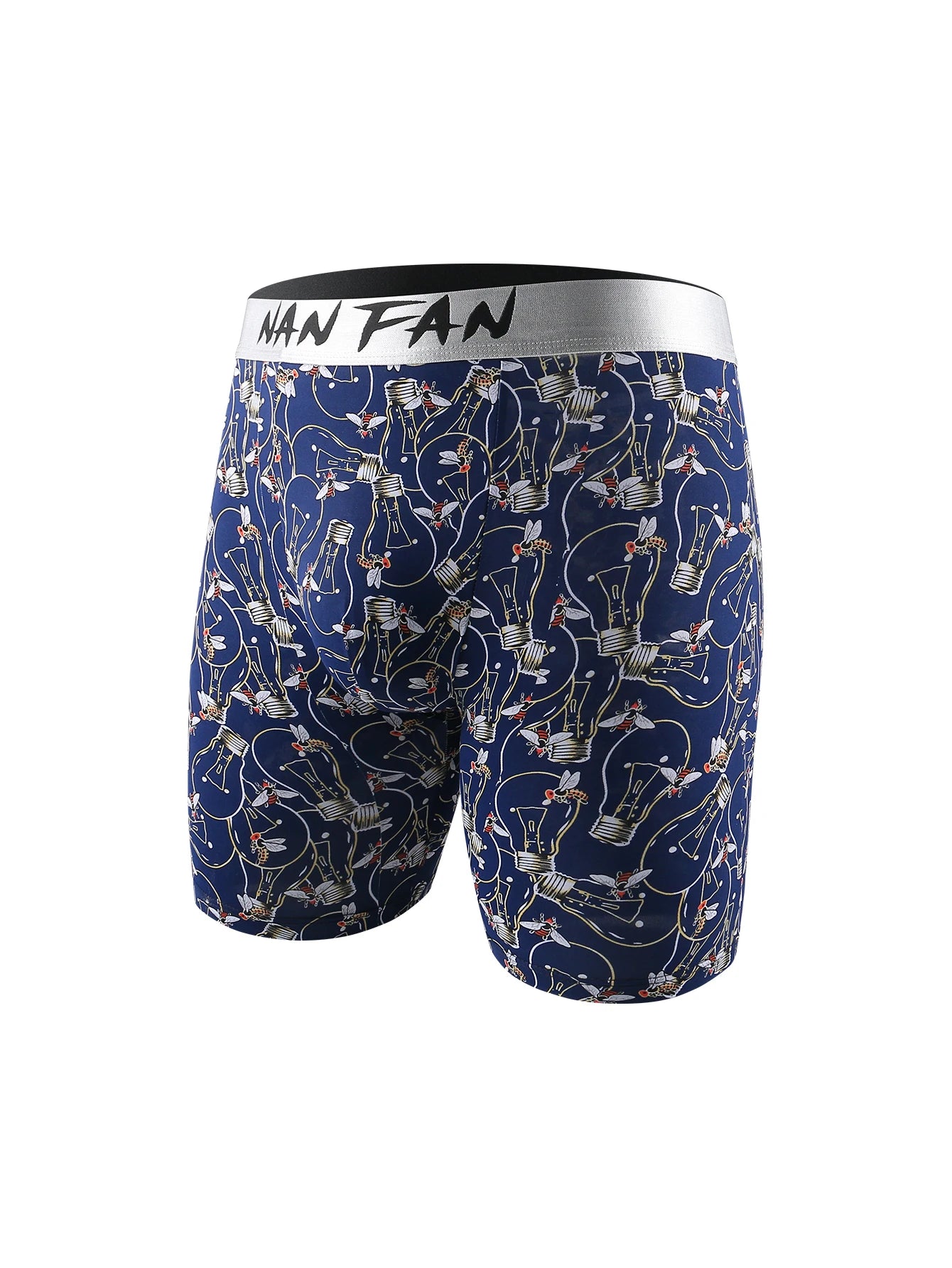 Cuecas masculinas estampadas NANFAN com design moderno e elástico confortável para uso diário