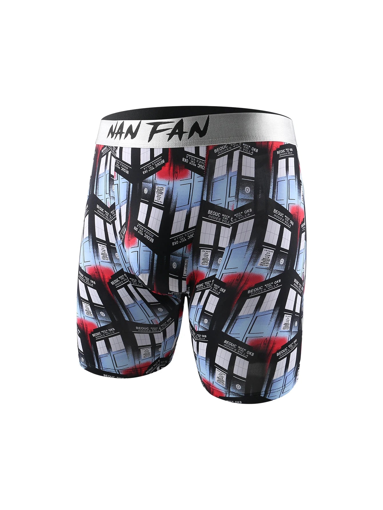 Cuecas masculinas estampadas da NANFAN com design colorido e confortável para uso diário