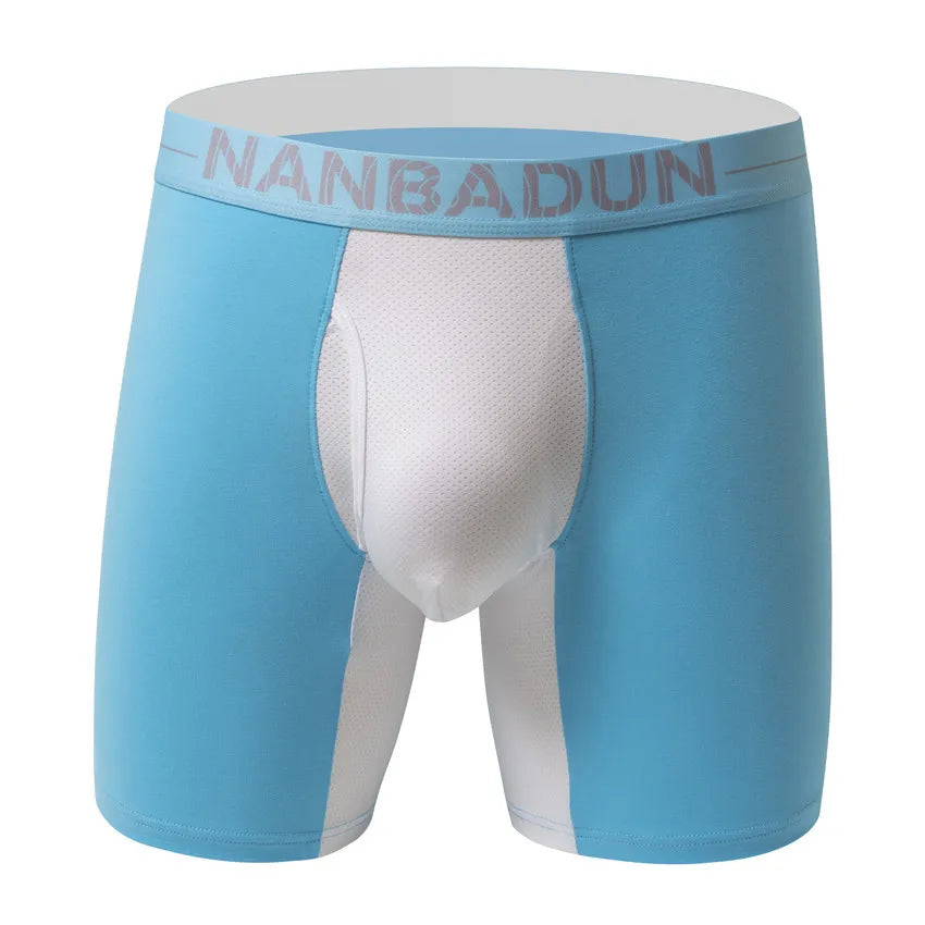 Cueca masculina sexy SRUIER em azul claro, ideal para conforto e estilo no dia a dia.