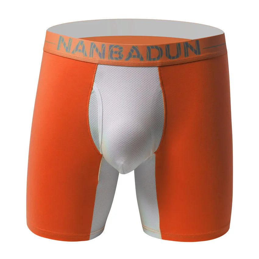 Cueca masculina sexy SRUIER em laranja com detalhe em tecido respirável para conforto diário