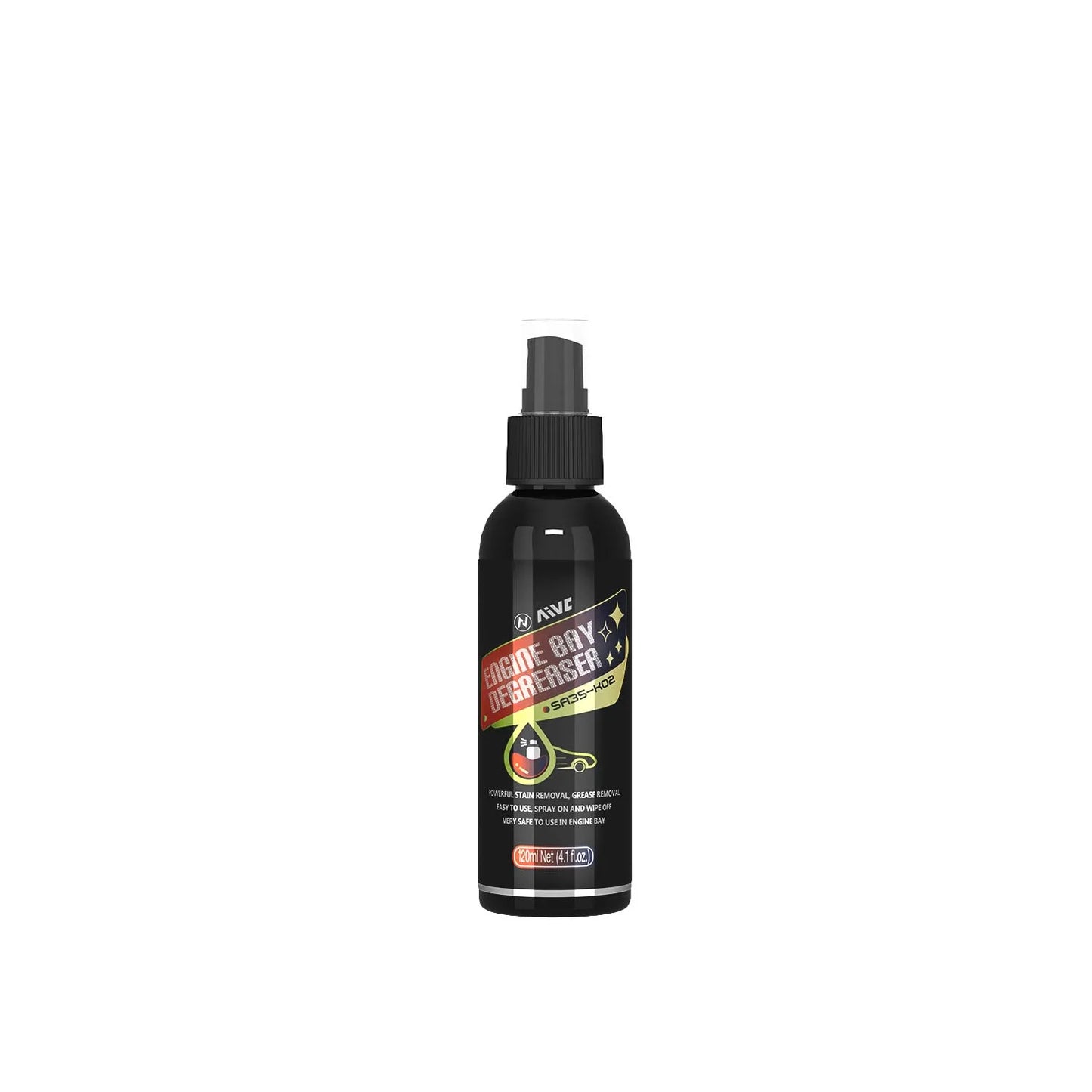 Limpador de motor de carro AIVC em spray para limpeza eficaz de compartimentos de motor