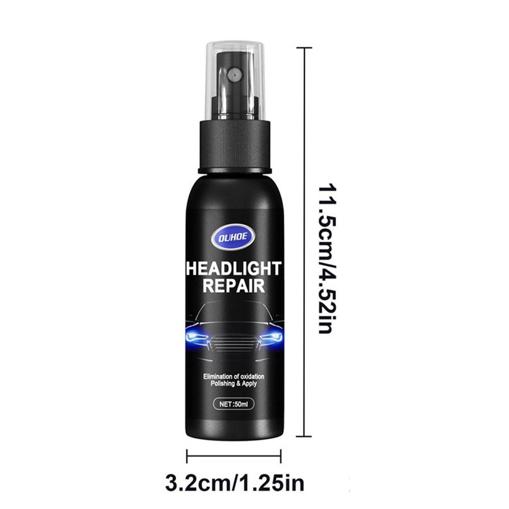 Líquido restaurador de farol carro em spray para polimento e eliminação de oxidação