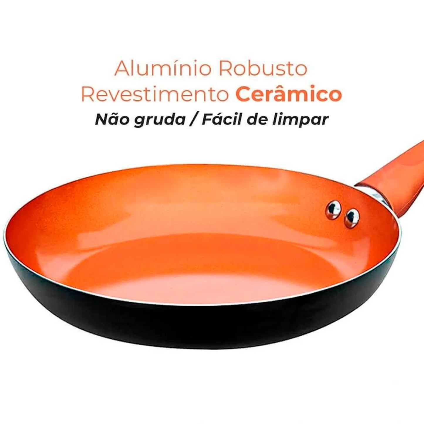 Conjunto de panelas de cozinha antiaderente CASAMBIENTE com 10 peças, incluindo frigideira de alumínio robusto.