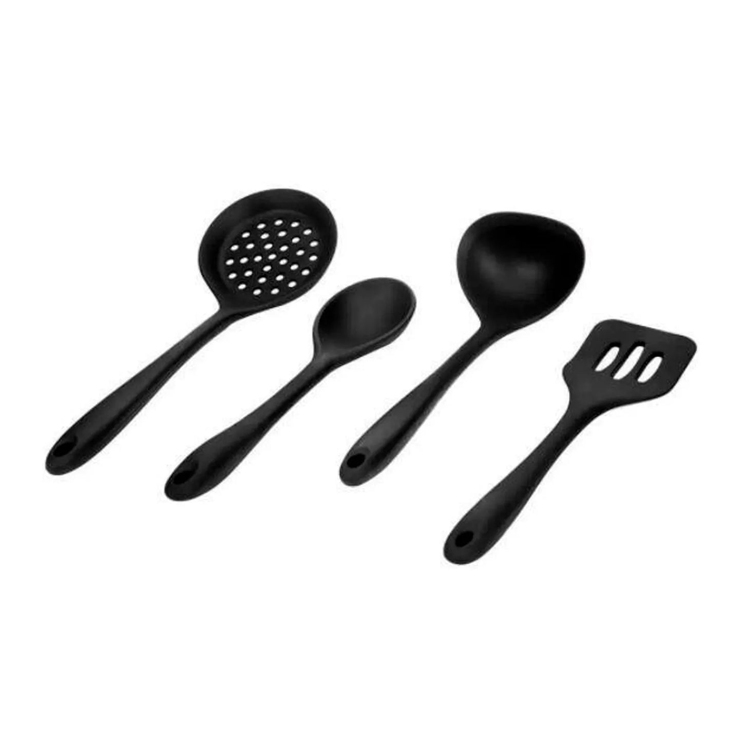 Conjunto de panelas de cozinha antiaderente CASAMBIENTE com utensílios de cozinha em preto