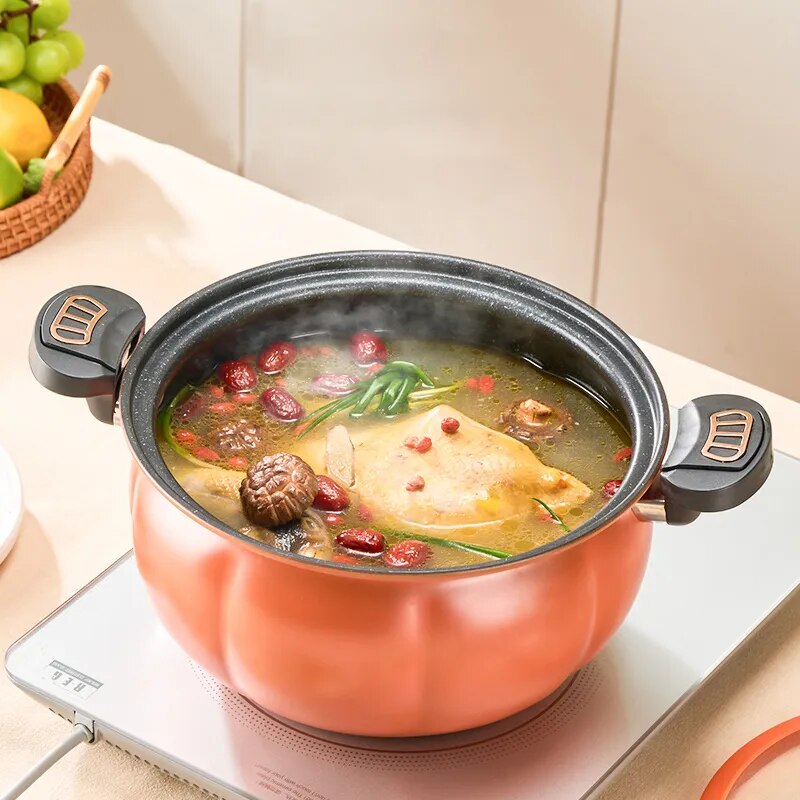 Panela de ferro multifuncional GIANXI com revestimento panela multifuncional antiaderente e sopa quente dentro