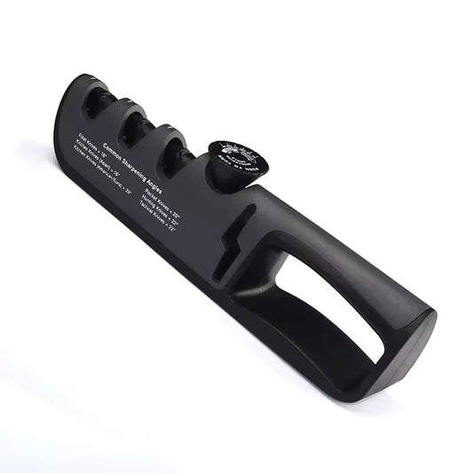 Afiador de faca HOCOSHINE em preto, ideal para afiar lâminas com facilidade usando pedra de amolar para cozinha