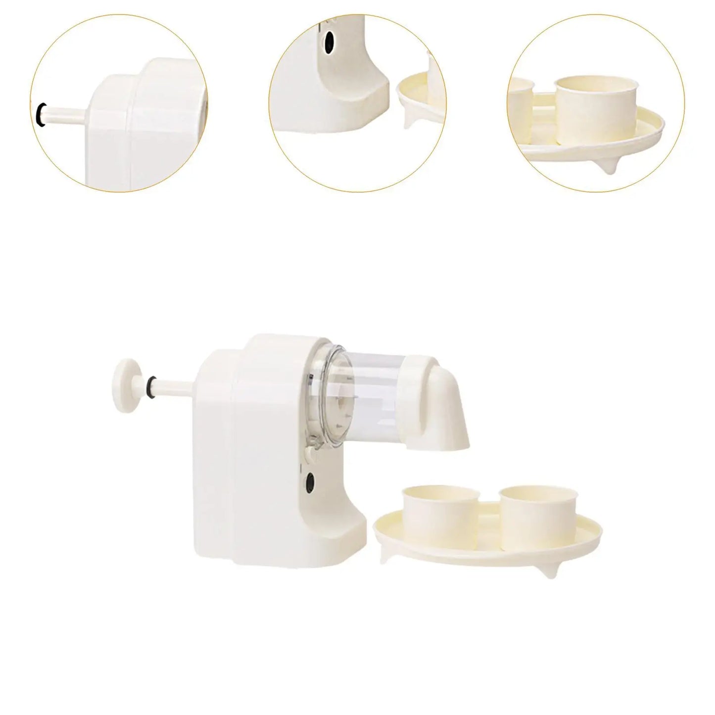 Triturador elétrico de gelo KESHT, ideal como raspador de gelo para bares com design compacto e fácil de usar