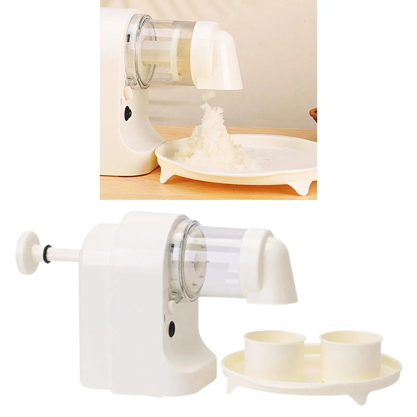 Triturador elétrico de gelo KESHT ideal como raspador de gelo para bares com design prático e eficiente