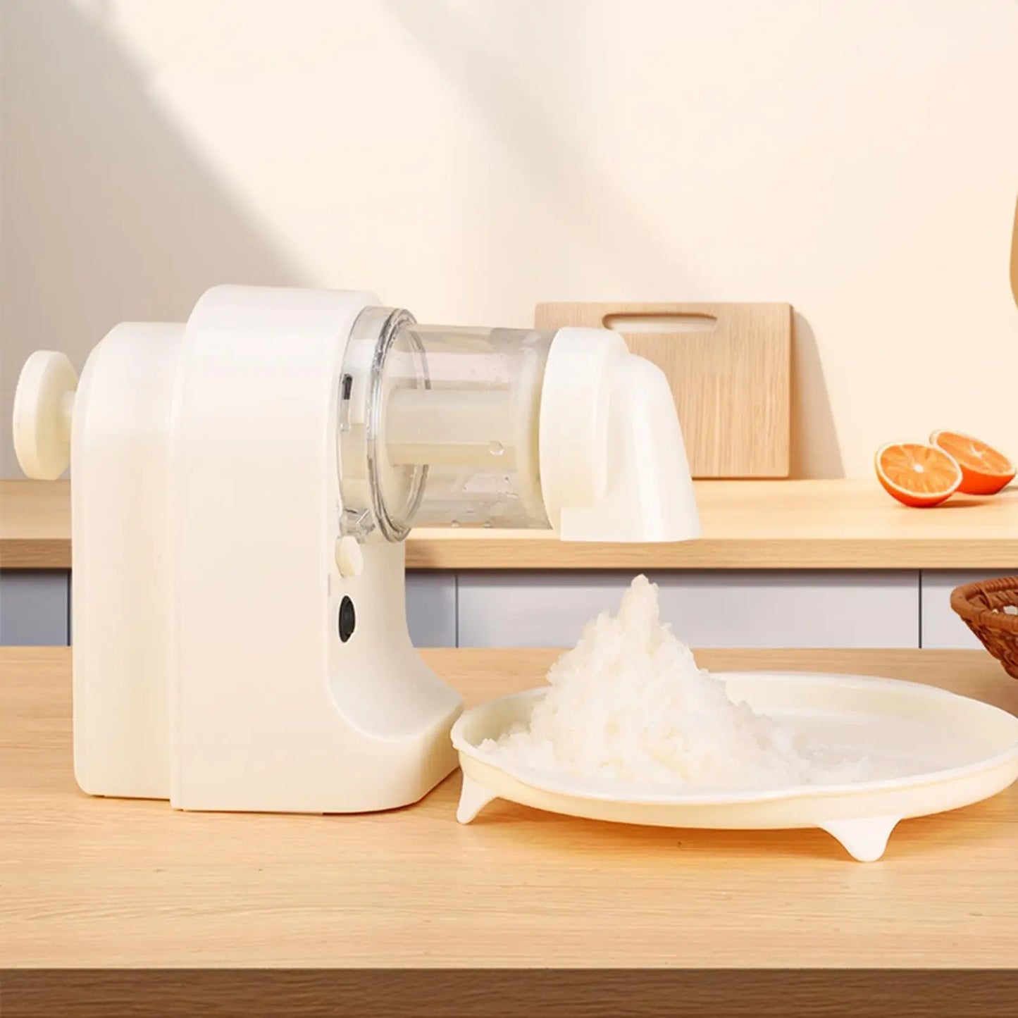 Triturador elétrico de gelo KESHT ideal como raspador de gelo para bares com design compacto