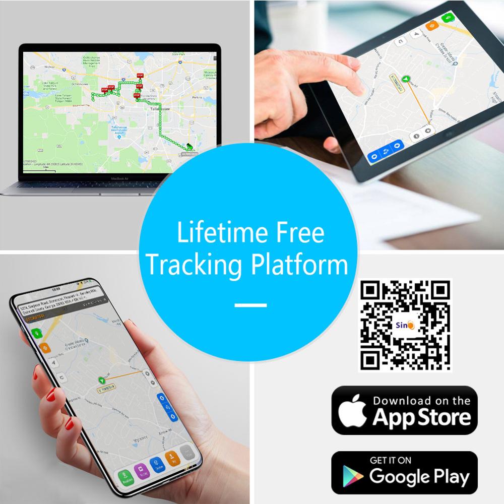 Rastreador GPS anti roubo Sino Track com plataforma de rastreamento gratuita por tempo vitalício