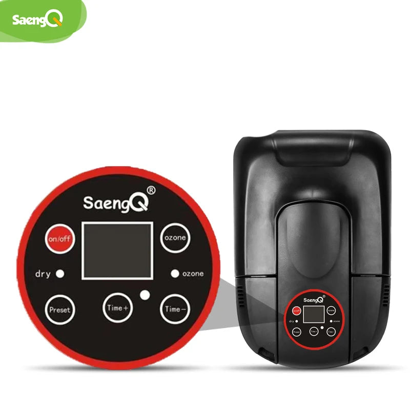 Secador de sapatos com anion da SAENGQ, com painel digital para controle de tempo e modo de secagem