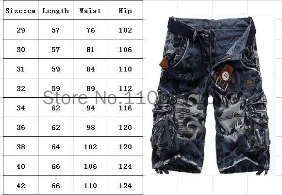 Shorts cargo masculino em estilo casual com estampa e bolsos laterais