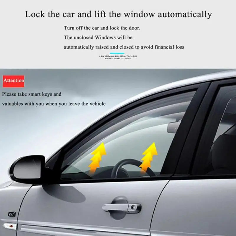 Sistema de entrada sem chave para travar o carro e levantar a janela automaticamente