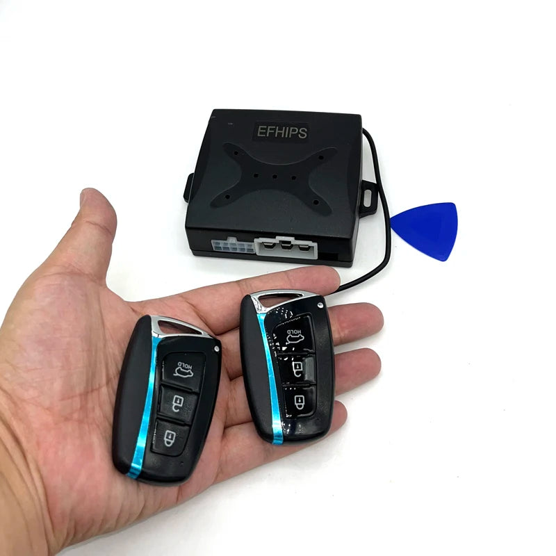 Sistema de entrada sem chave EFHIPS com controle remoto e módulo, ideal para sistema start stop carro