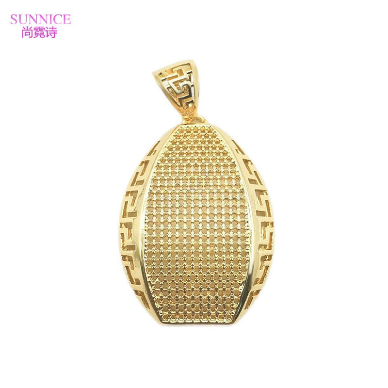 Conjunto de joias femininas SUNNICE com colar e brincos banhados a ouro elegante e sofisticado