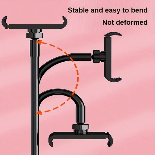 Suporte multifuncional articulado para celular e tablet, ideal como bed mount para celular, flexível e resistente