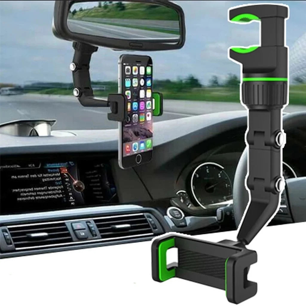Suporte celular multifuncional ALFA ajustável, ideal para uso em veículos, com sistema de fixação seguro