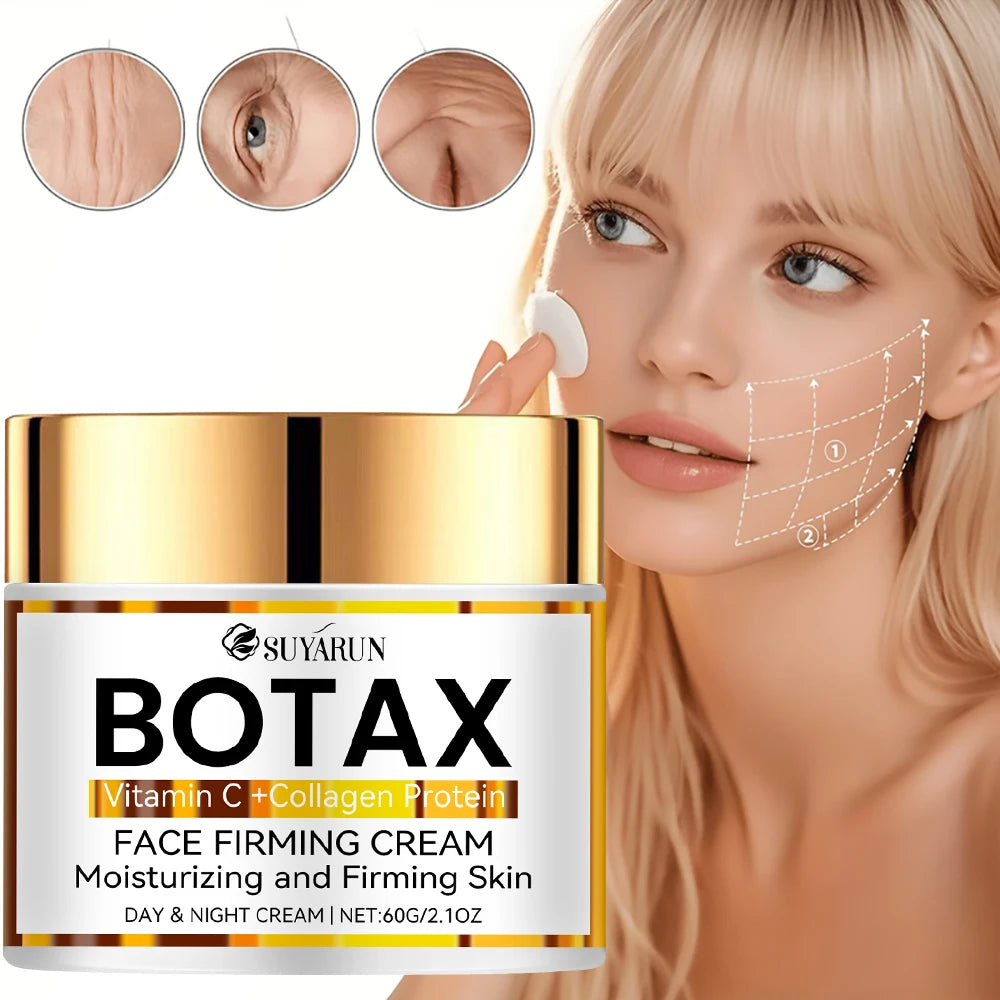 Creme facial antienvelhecimento profissional da SUYARUN com vitamina C e colágeno para hidratação e firmeza da pele