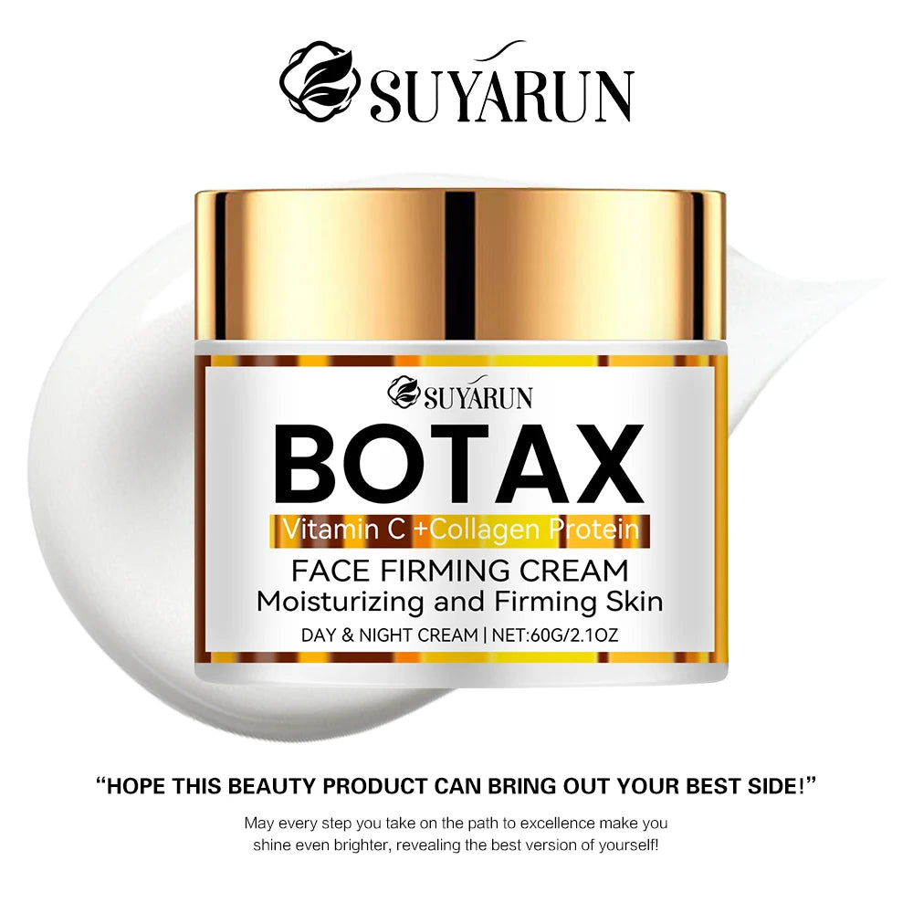 Creme facial antienvelhecimento profissional SUYARUN com vitamina C e colágeno para hidratação da pele