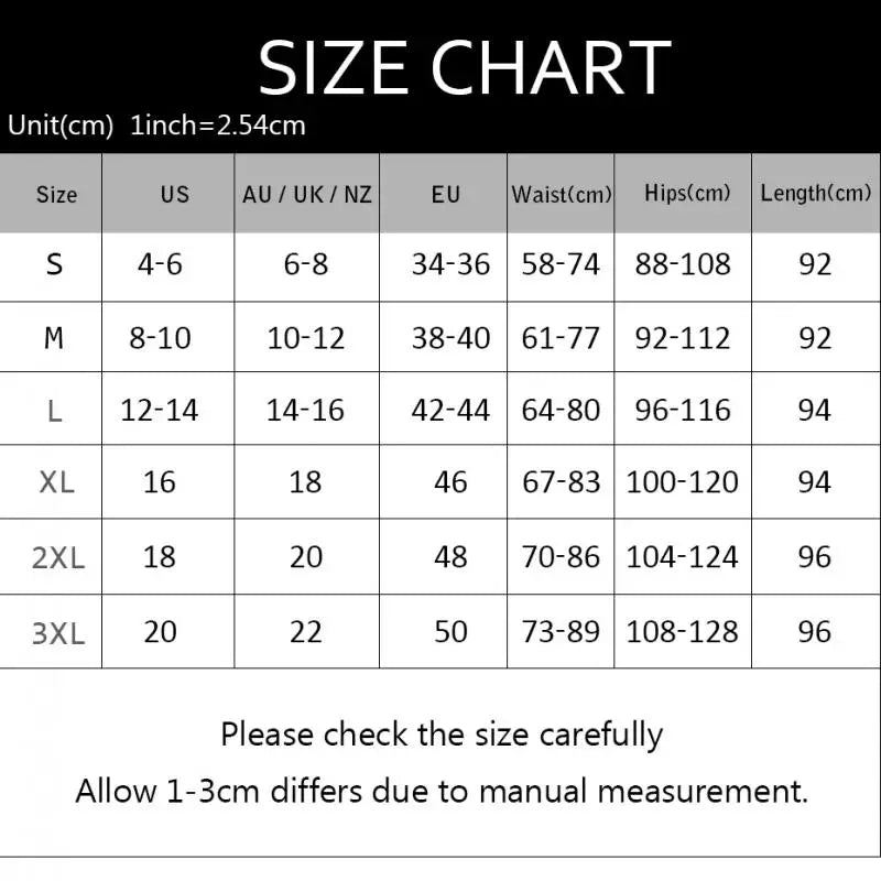 Tabela de tamanhos para legging feminina para treino com medidas de cintura, quadris e comprimento