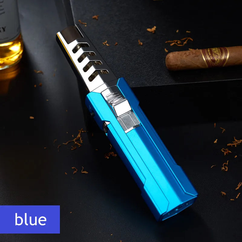 Tocha de chama de jato azul da NOENNAME_NULL, ideal para usos em churrasqueira e confeitaria