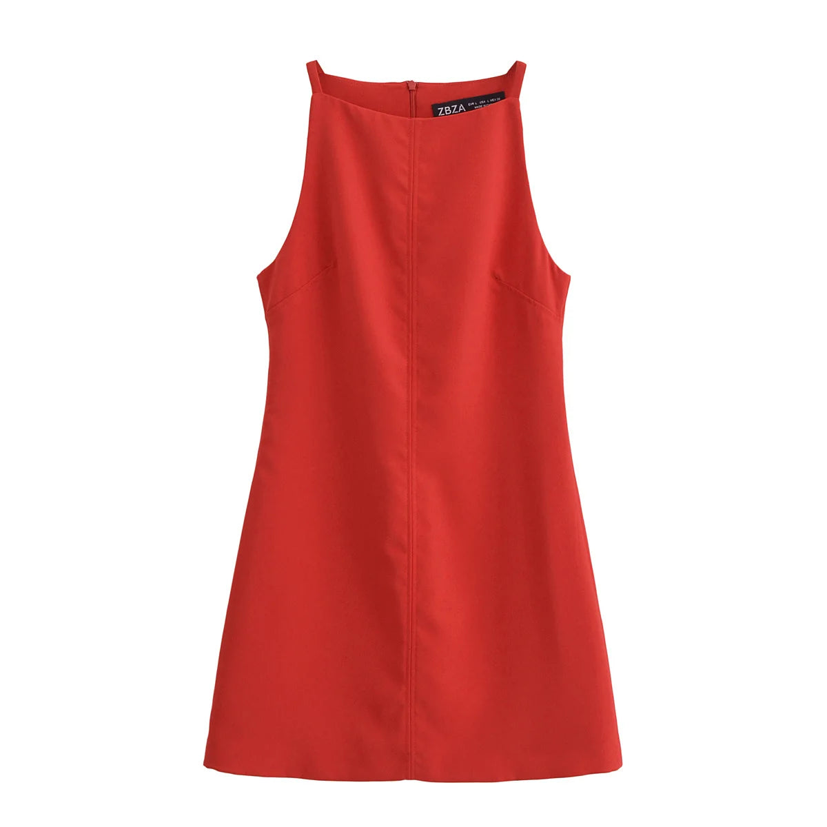 Vestido feminino curto elegante em vermelho com corte moderno e ajuste perfeito para festas