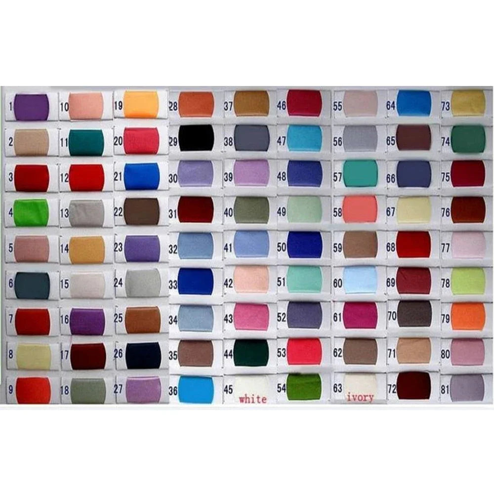 Escolha de cores para vestido de baile fora do ombro da NCDIMS com 80 opções de tonalidades vibrantes