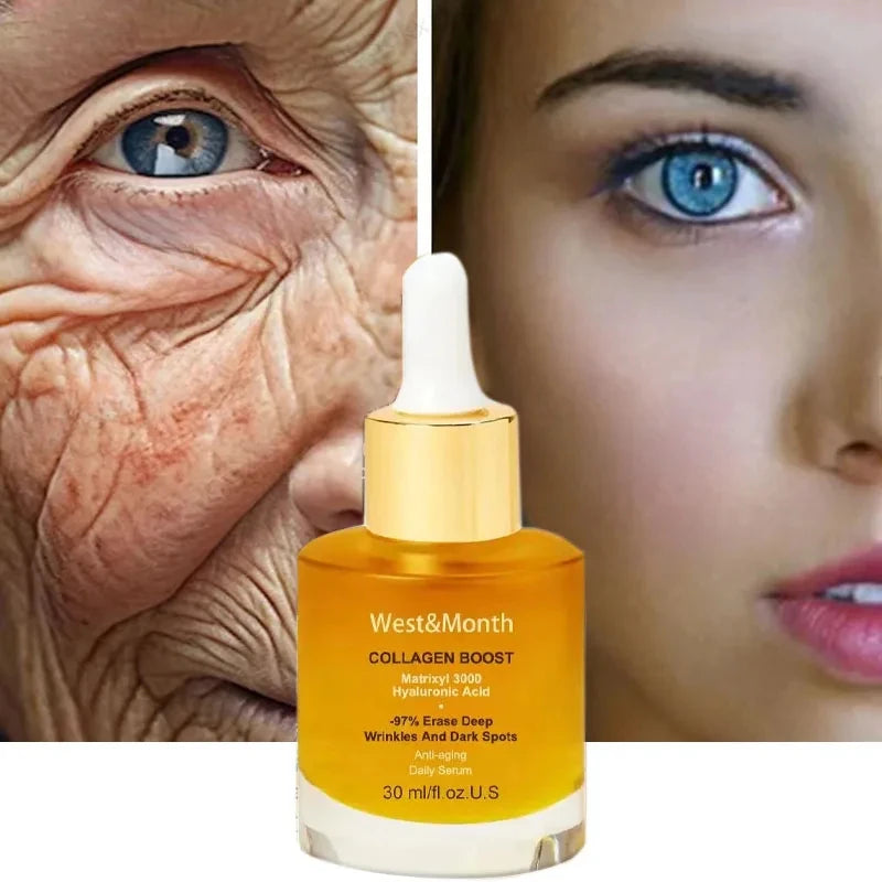 Soro antienvelhecimento facial EELHOE com ácido hialurônico para redução de rugas e manchas escuras