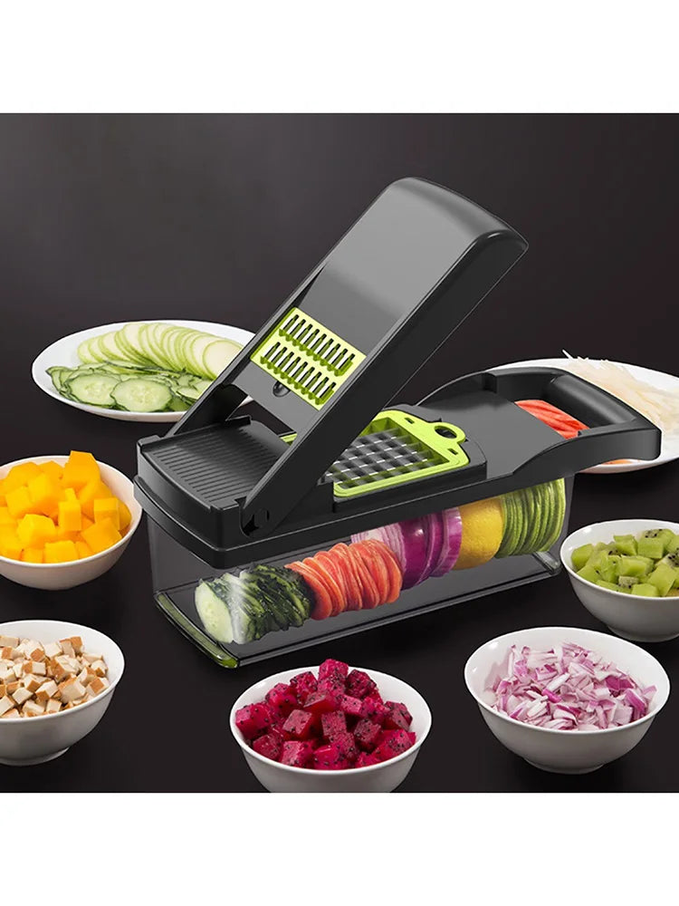 Fatiador manual de legumes MIJIA com picador de vegetais multifuncional e opções de corte variadas