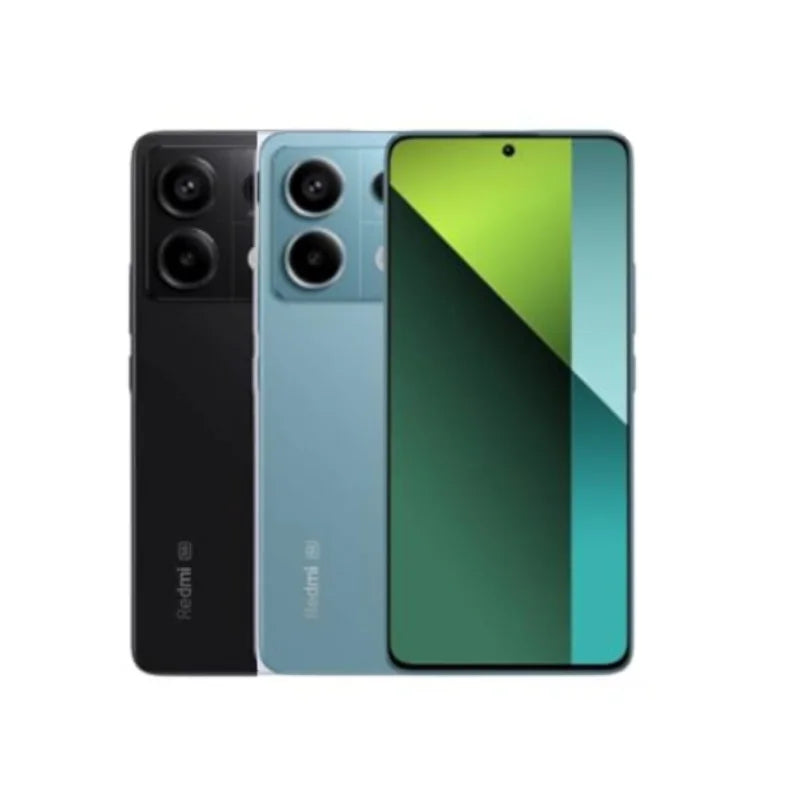 Smartphone Xiaomi topo de linha nas cores preto e azul com design moderno e tela grande